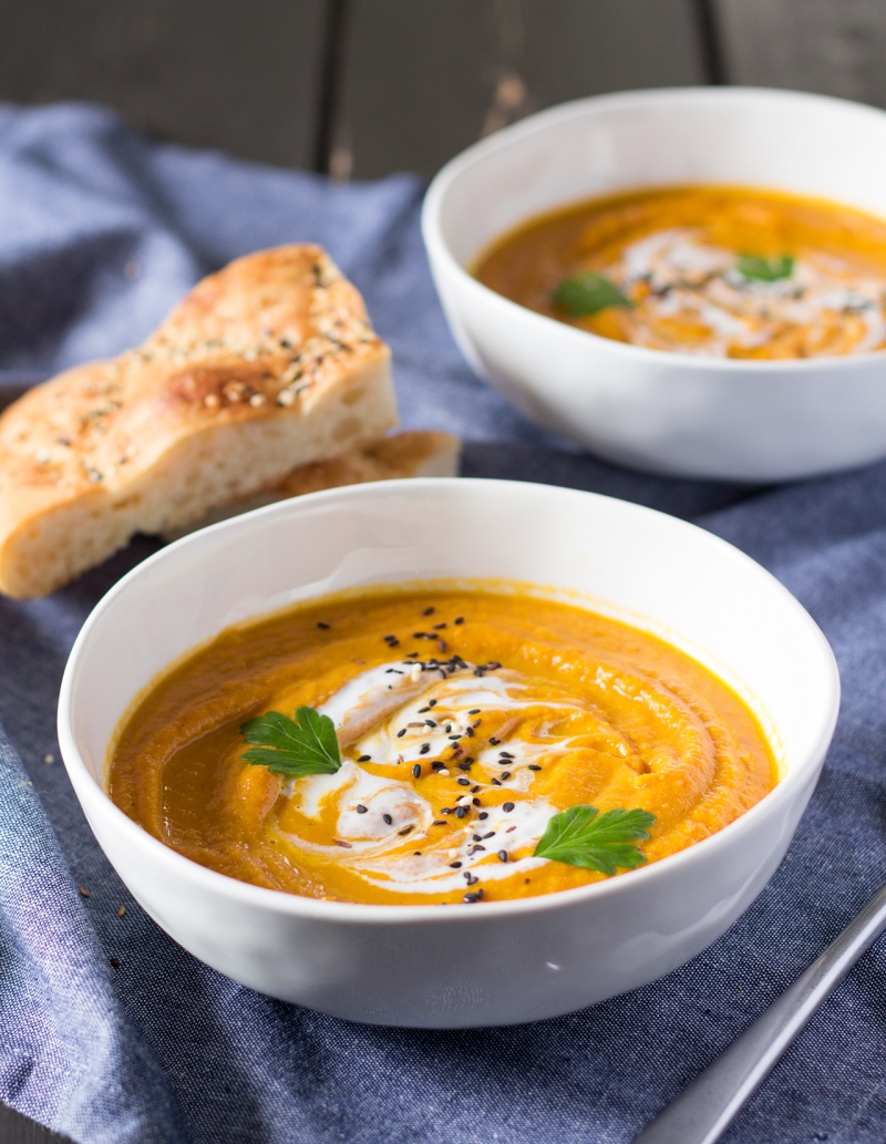 CURRIED CARROT-LENTIL SOUP