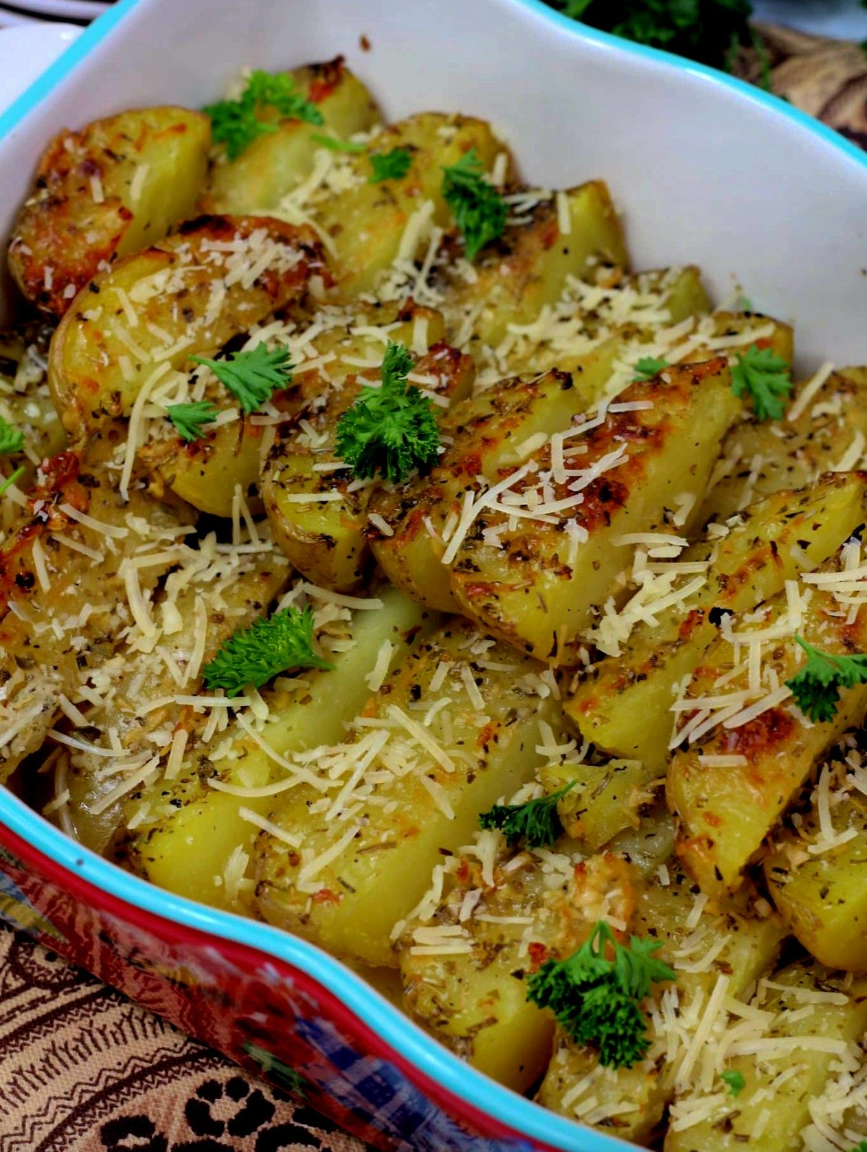 Greek Style Roasted Lemon Butter Potatoes